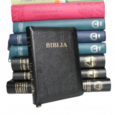 Biblie delux mică cu fermoar – neagră