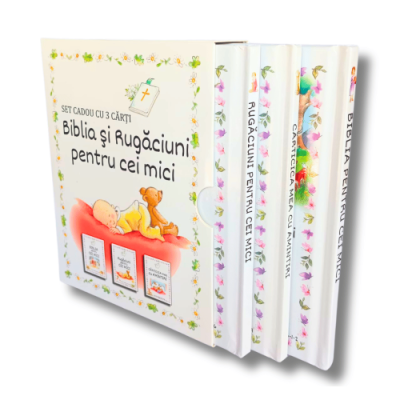 Biblia și rugăciuni pentru cei mici – Set cadou cu 3 cărți